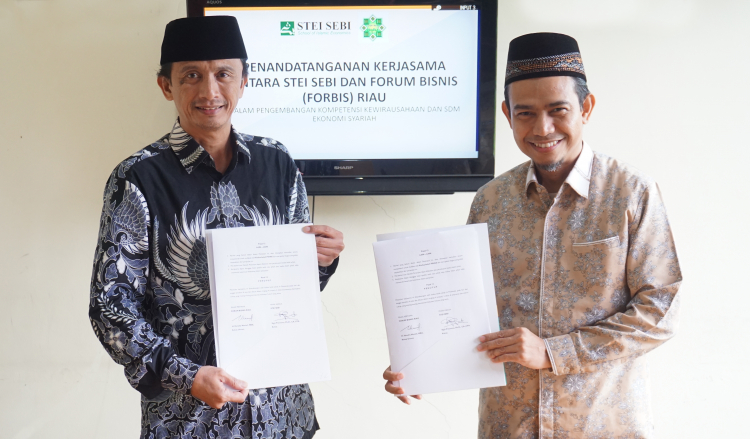 Penandatanganan Kerjasama Antara STEI SEBI dan FORBIS Riau